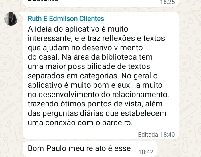 Ruth e Edmilson — usuários do Café a Dois