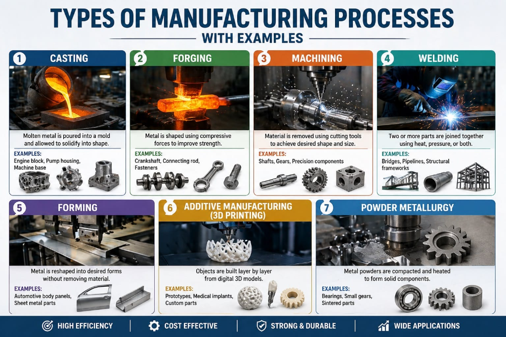 Types of manufacturing processes