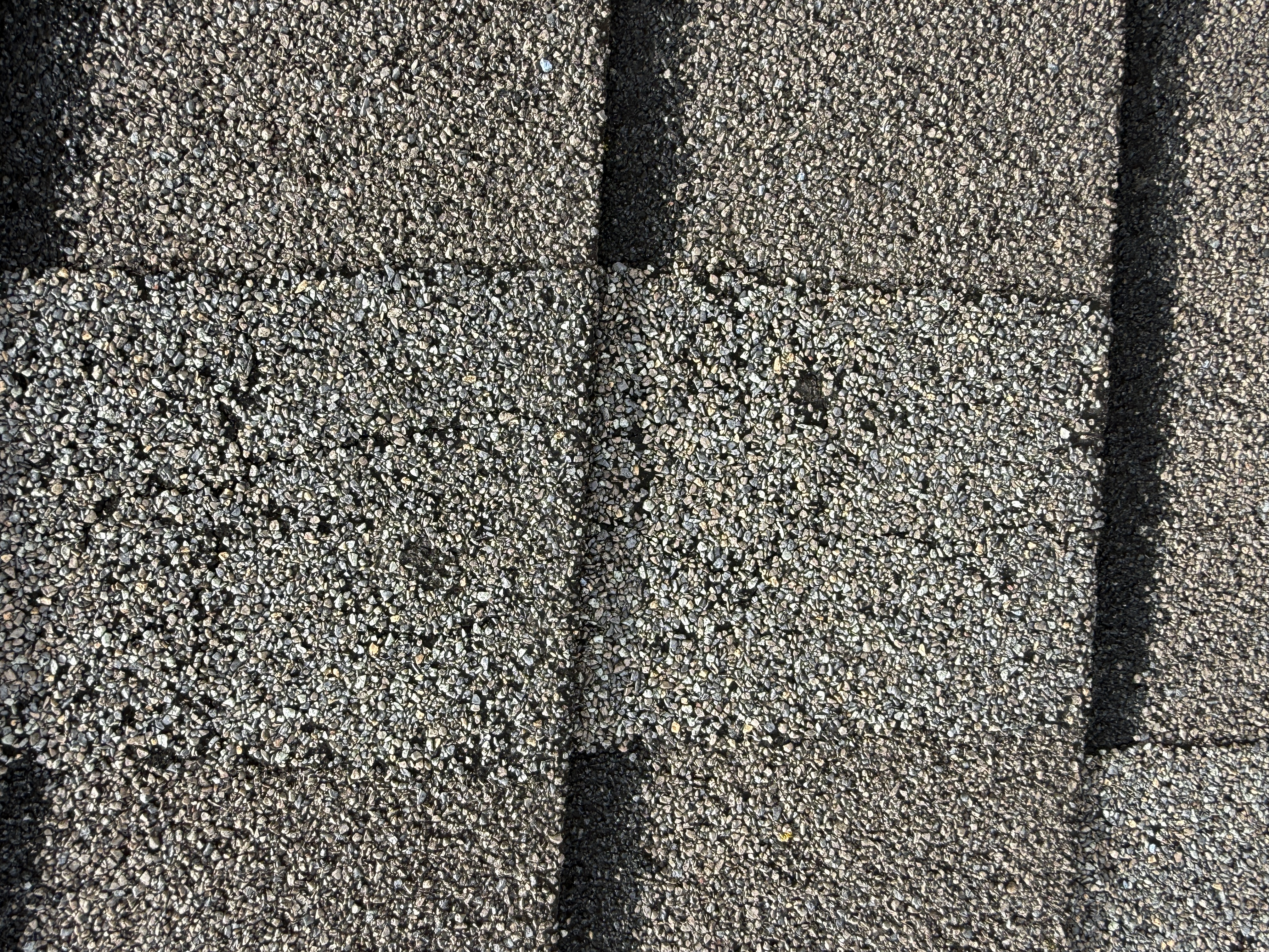 Architectural shingle texture close-up