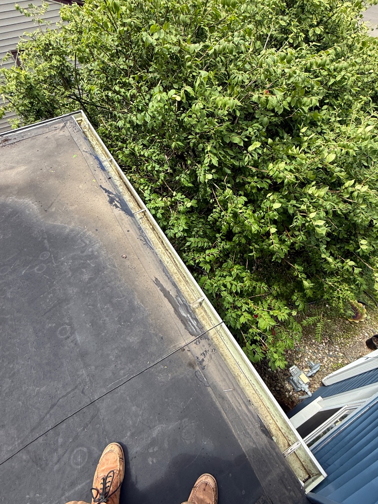 Clean gutter channel after full flush