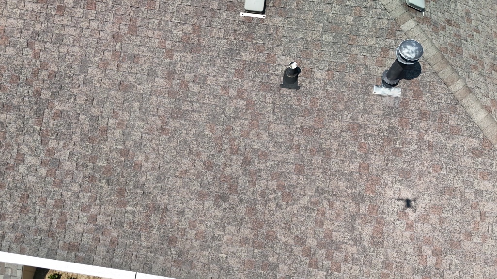 Architectural shingle detail — top-down