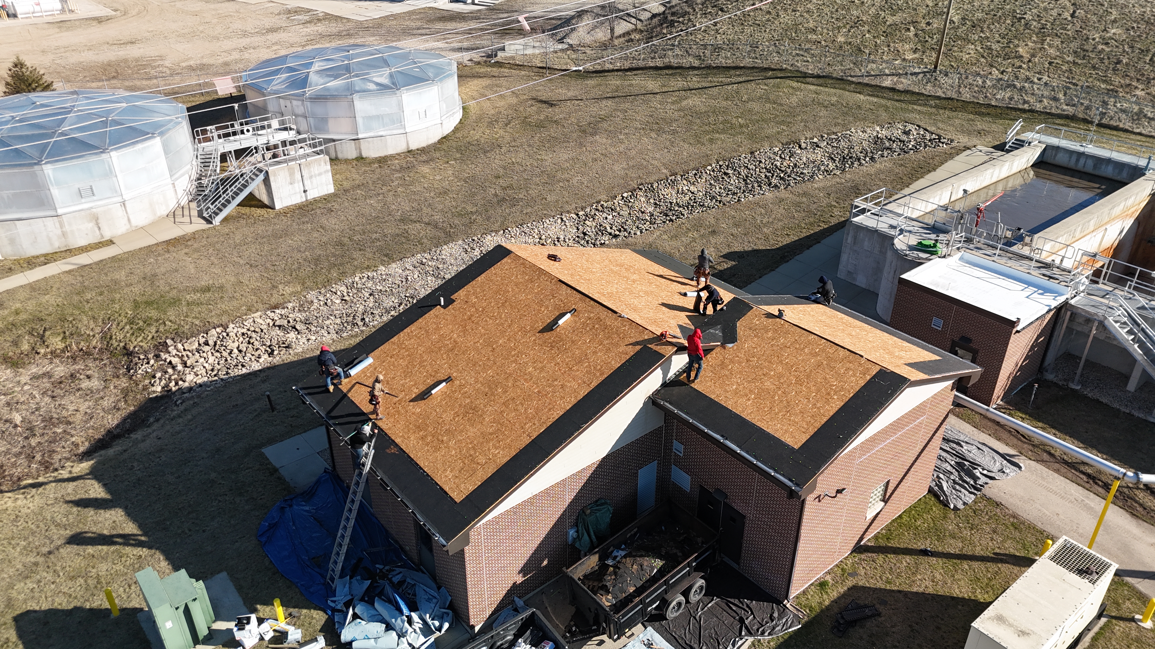 Utility Complex | Multi-Structure Roof Replacement