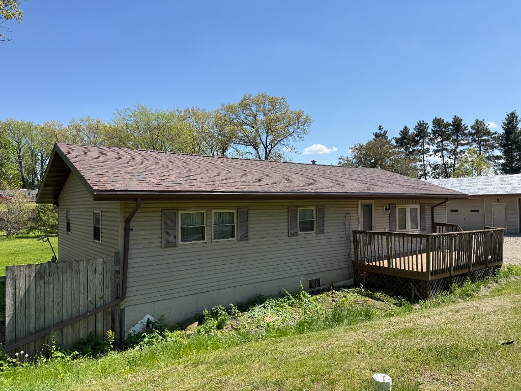 Completed residential roof replacement