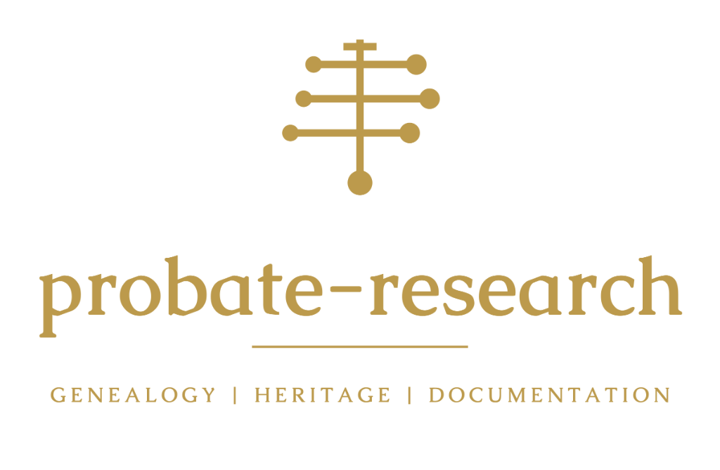 probate-research Logo — Genealogische Forschung, Erbenermittlung und historische Dokumentation
