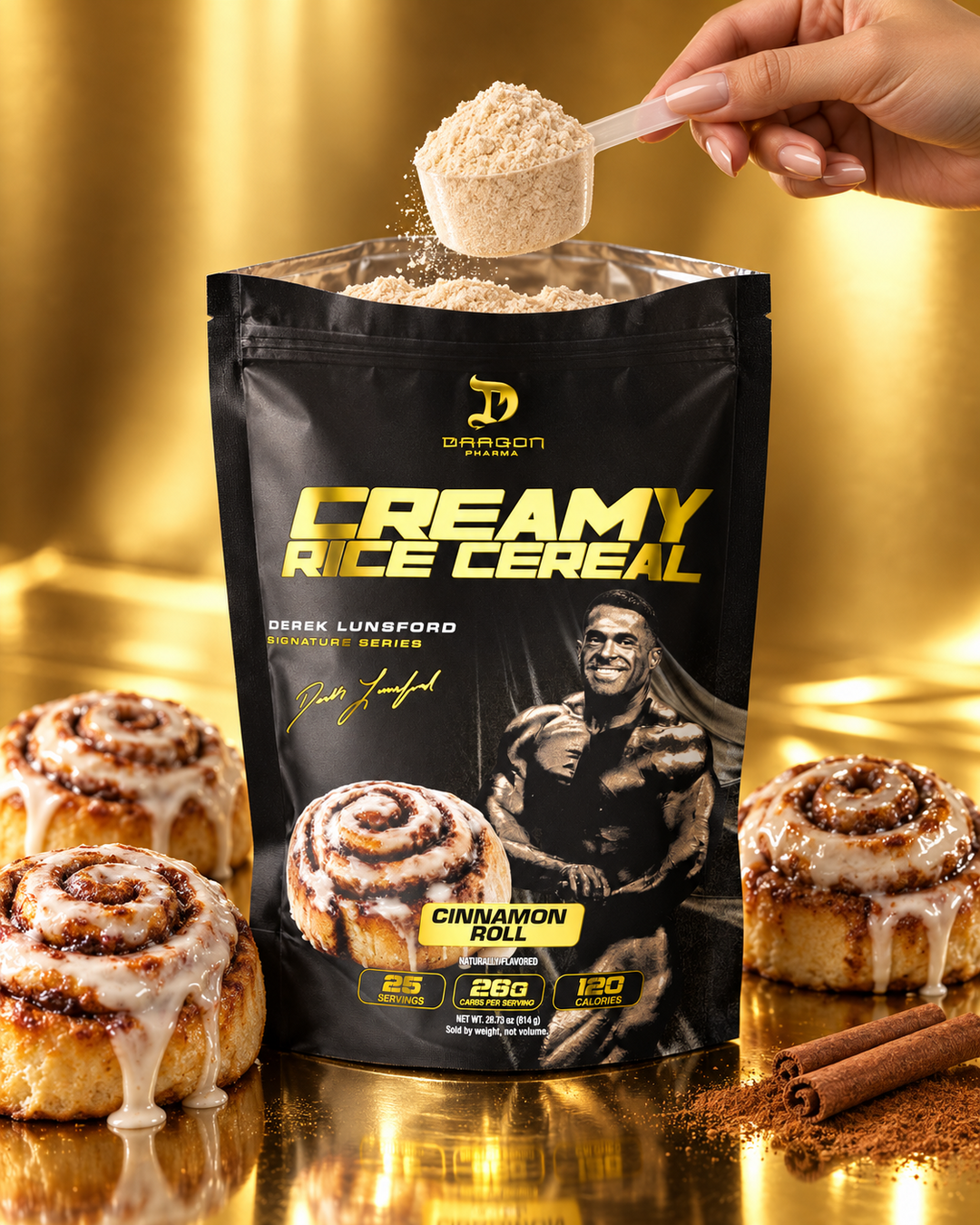 DRAGON PHARMA'S CREAMY RICE LINE IS GETTING THE DEREK LUNSFORD TREATMENT