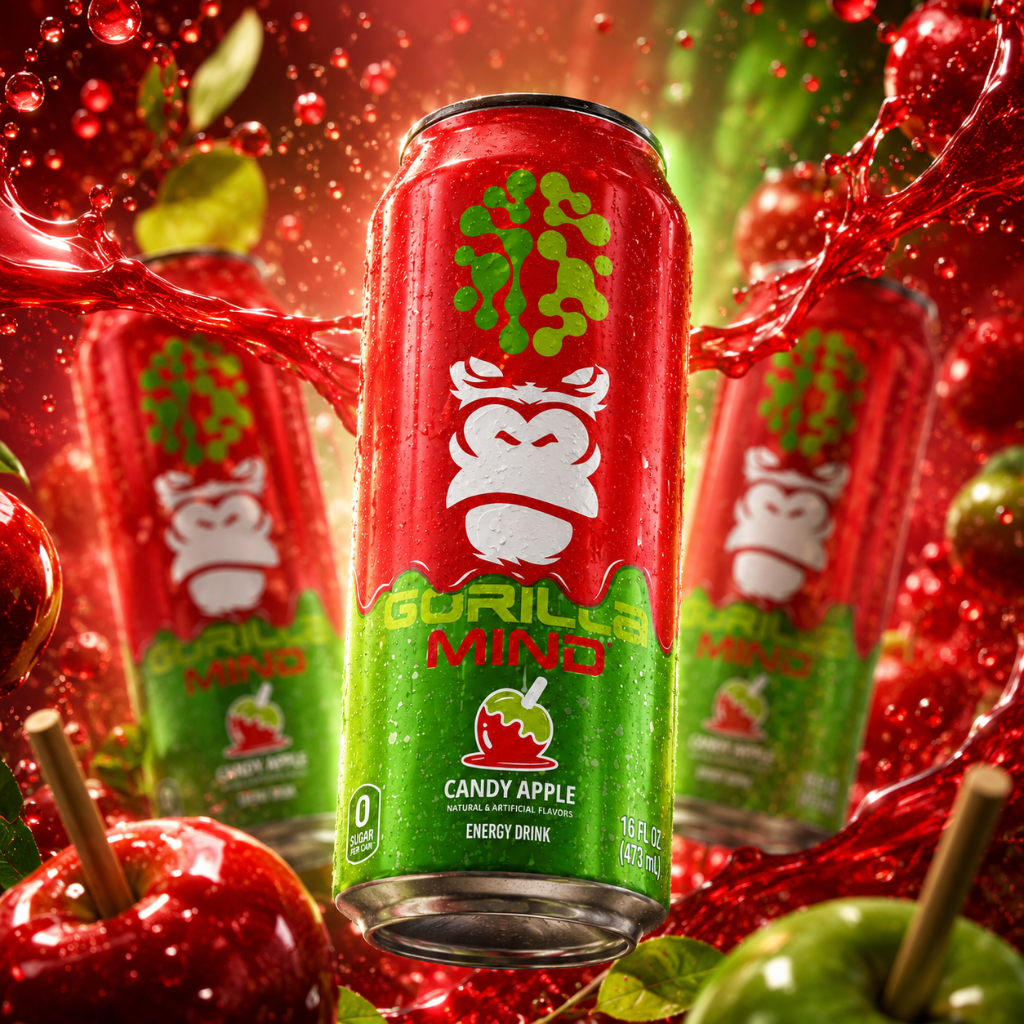 Gorilla Mind Candy Apple Energy Drink Leaks Ahead of Official Reveal