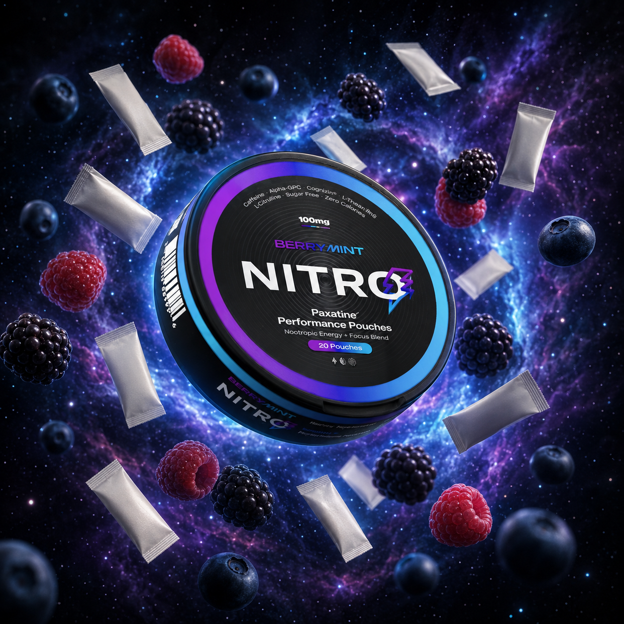 NITRO Berry Mint Is Putting 100mg of Caffeine Into a Pouch — No Nicotine Required