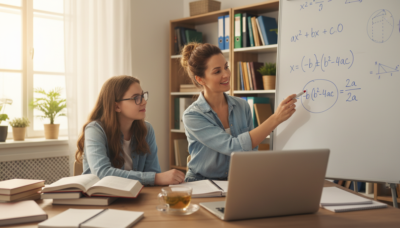 Math tutoring session