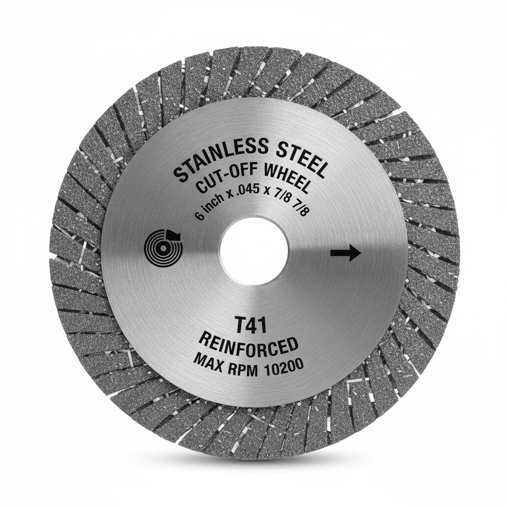 Stainless Cutting Wheel 6"x1/16"x7/8" T41