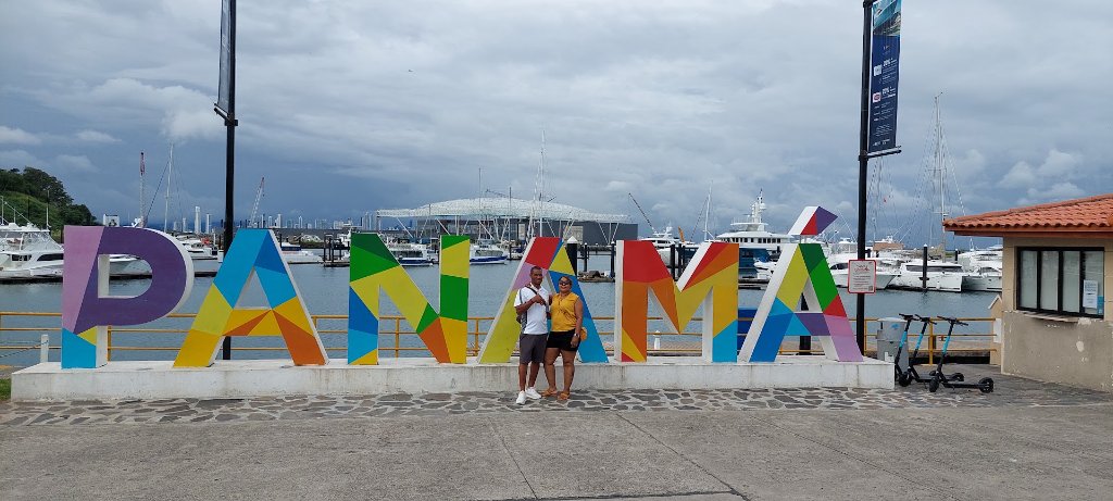 PANAMA sign at the marina