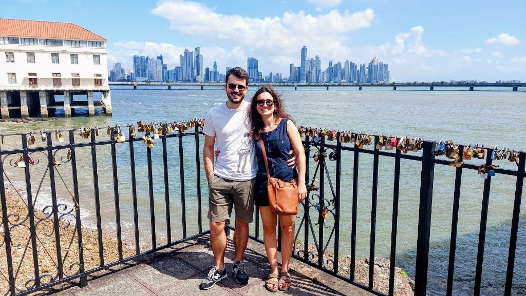 City skyline viewpoint