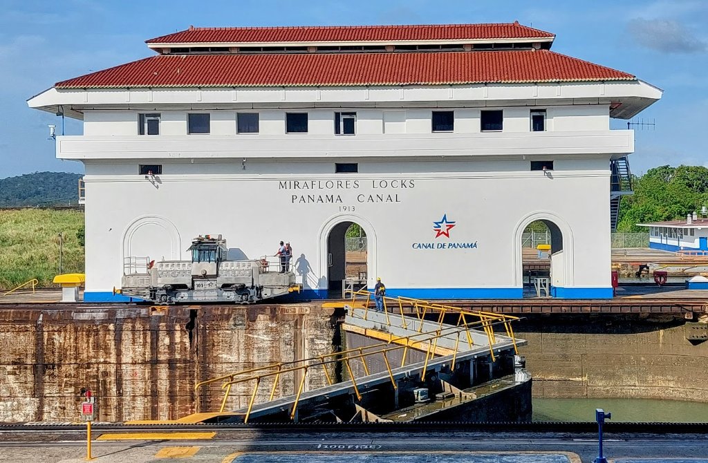 Miraflores Locks control building