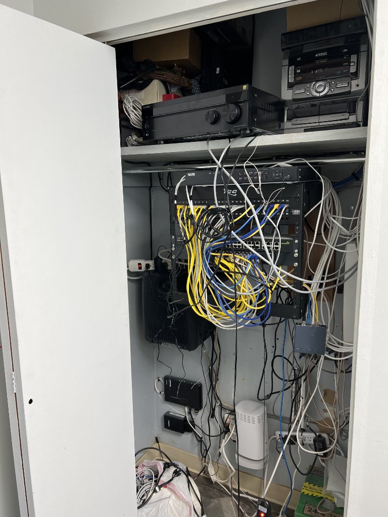 Network Closet - Before