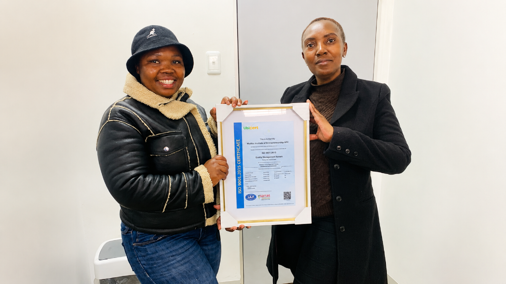ISO 9001 Certification Handover – Mabalane a Seven Construction and Project 102