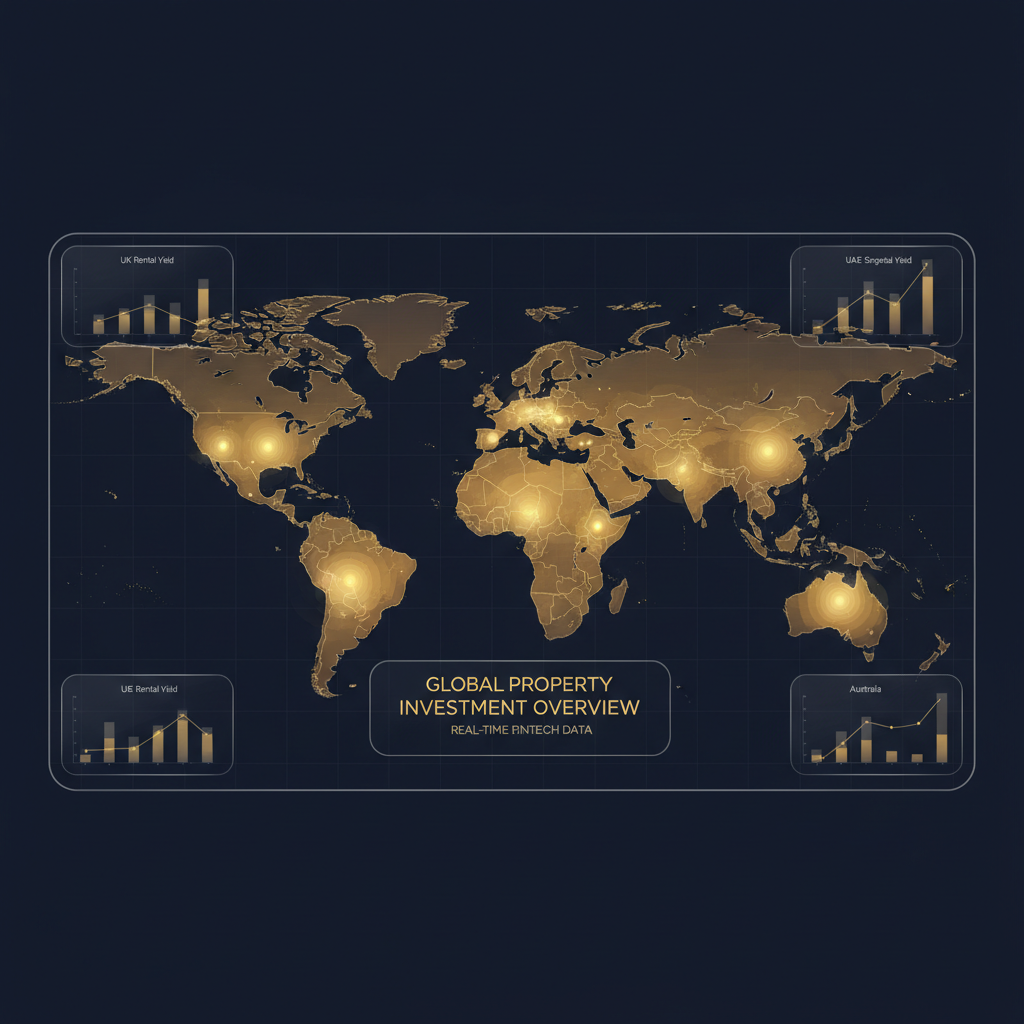 Five-country yield map covering UK, US, UAE, Singapore and Australia