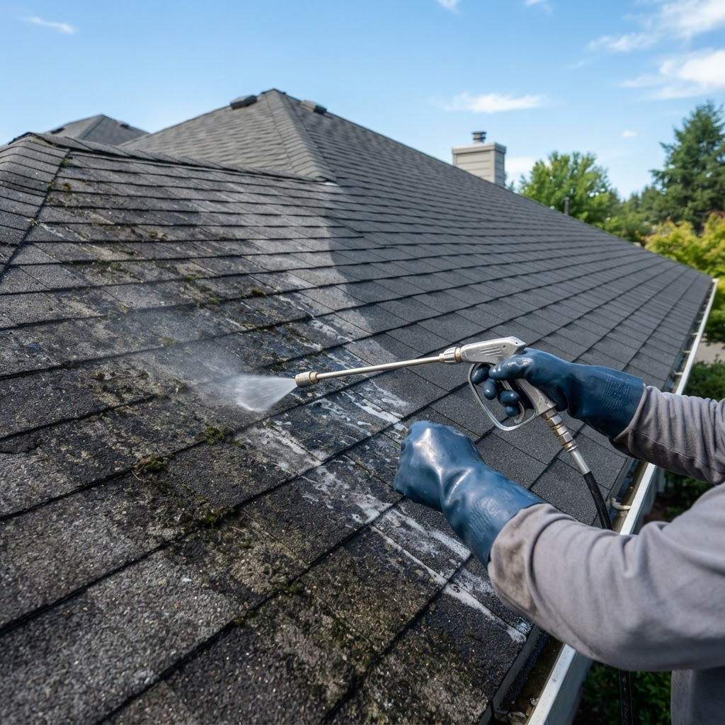 Roof Soft Washing