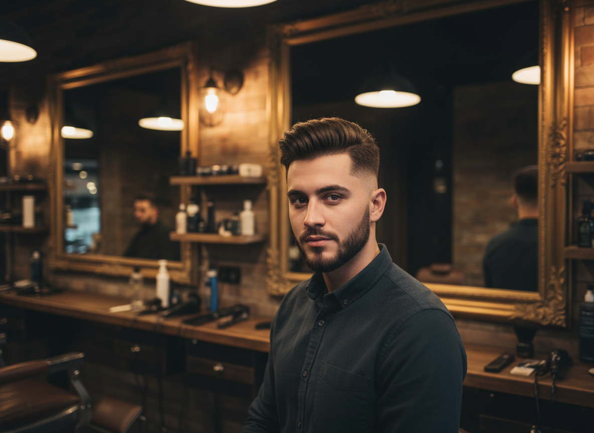 Fresh men's haircut result