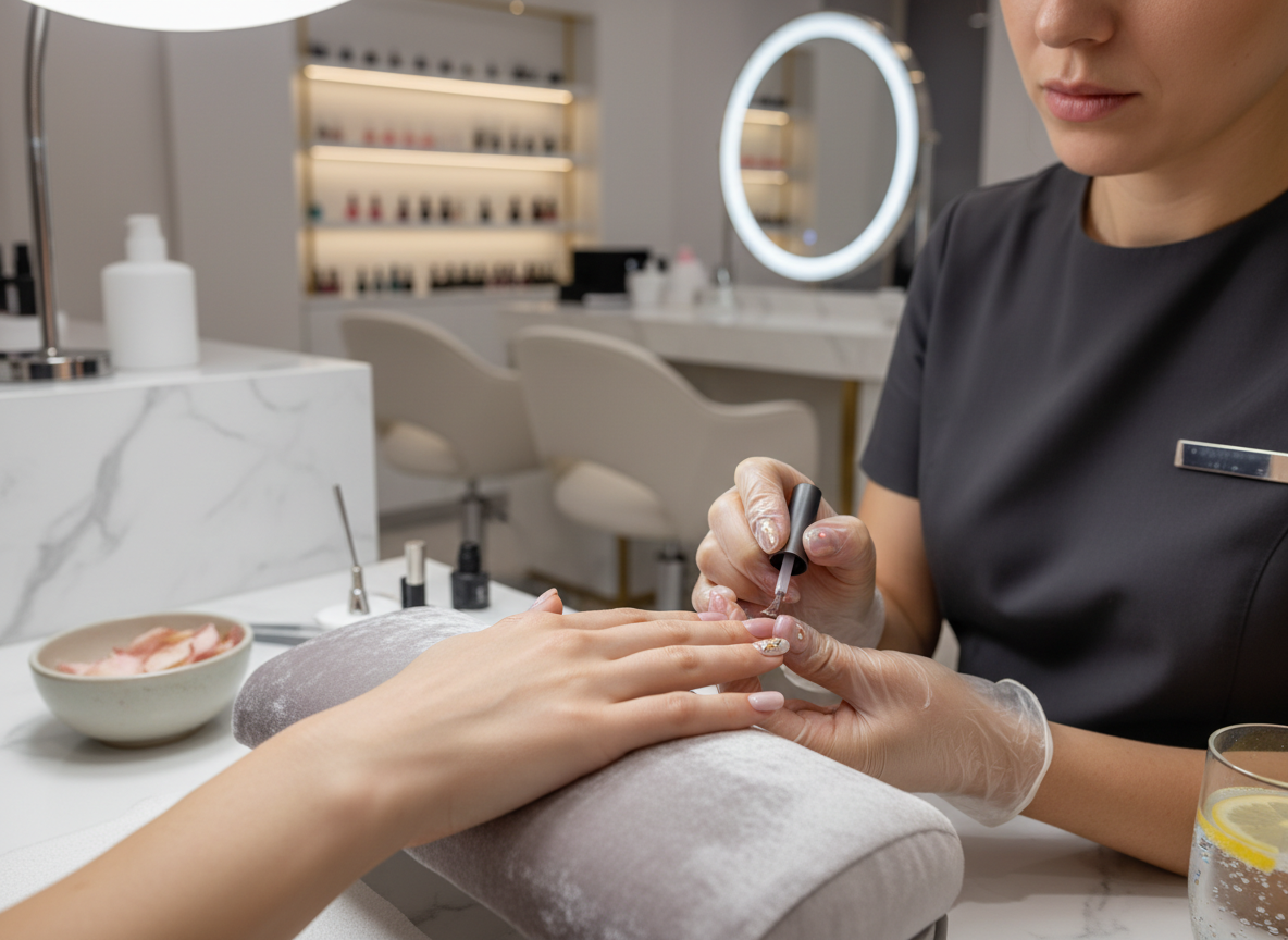 Gel manicure service