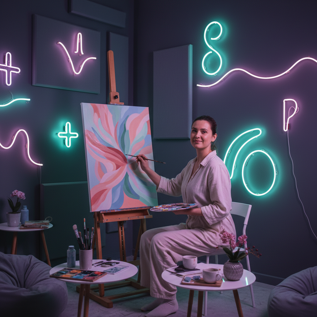 Calm, inclusive SEND friendly painting session