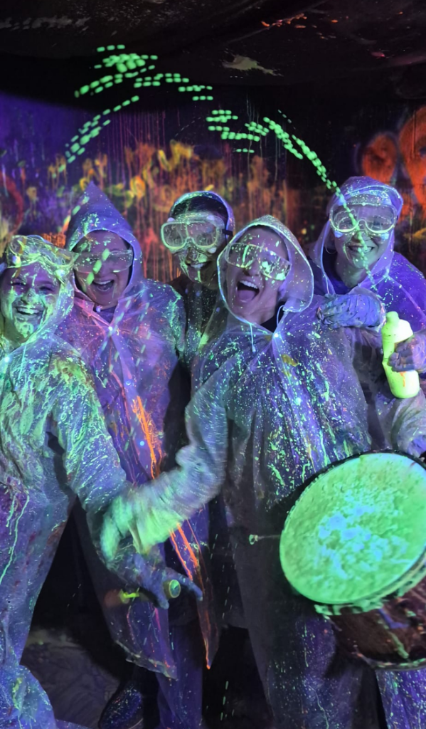 Neon UV Splatter
