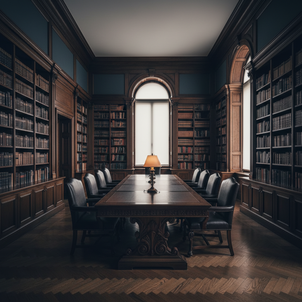 Law library and classical architecture