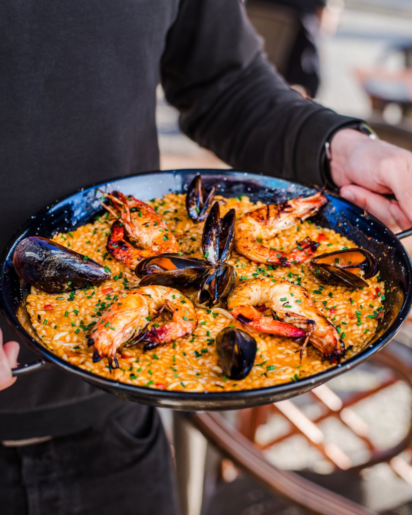 Arroz de marisco close-up