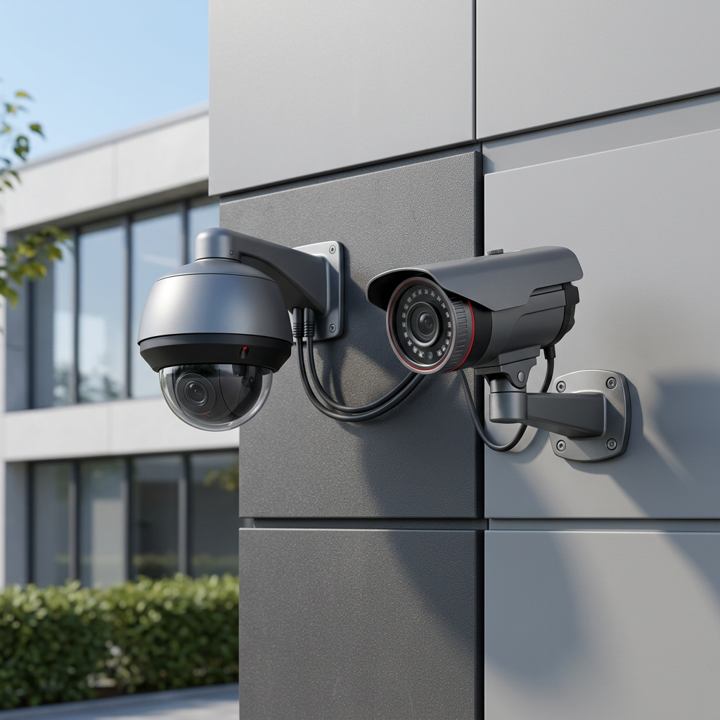 Commercial security camera integrated with DLM Cloud Access Control
