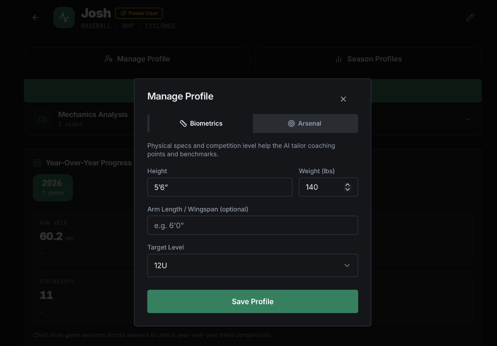 Pitcher Profiles & Folders 2