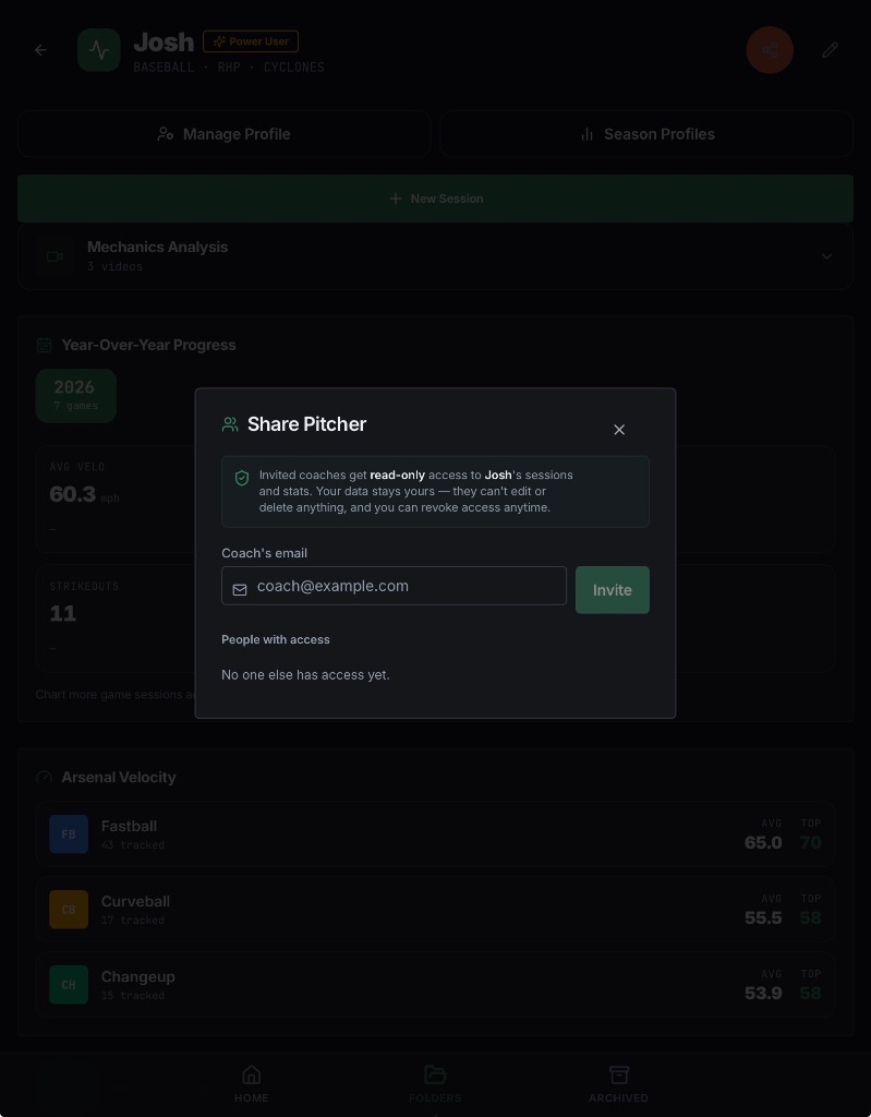 Share Sessions and Folders 1