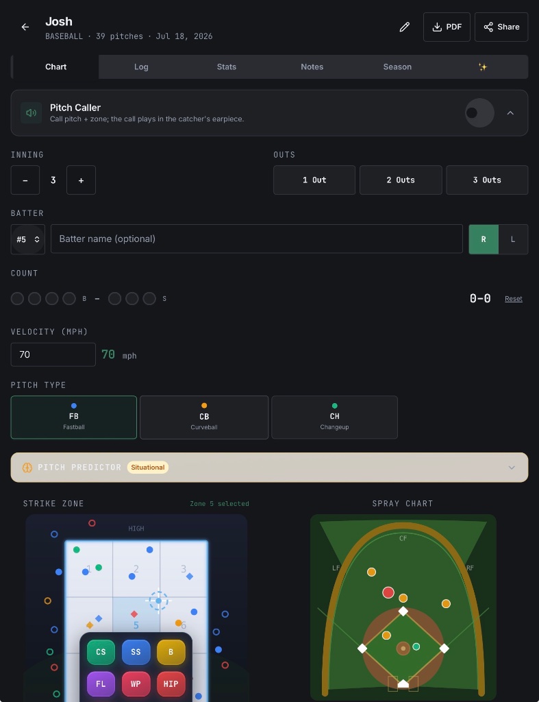 Game & Bullpen Tracking 1