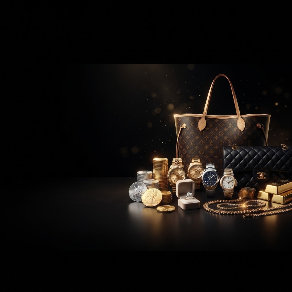 Luxury handbags, watches, gold and silver coins — Instant Estimate