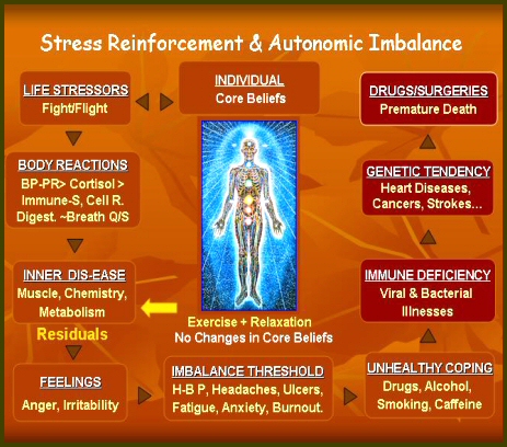 Diagram 2 — Stress Reinforcement & Autonomic Imbalance