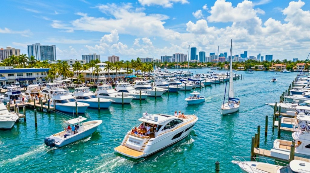 South Florida marina boating lifestyle