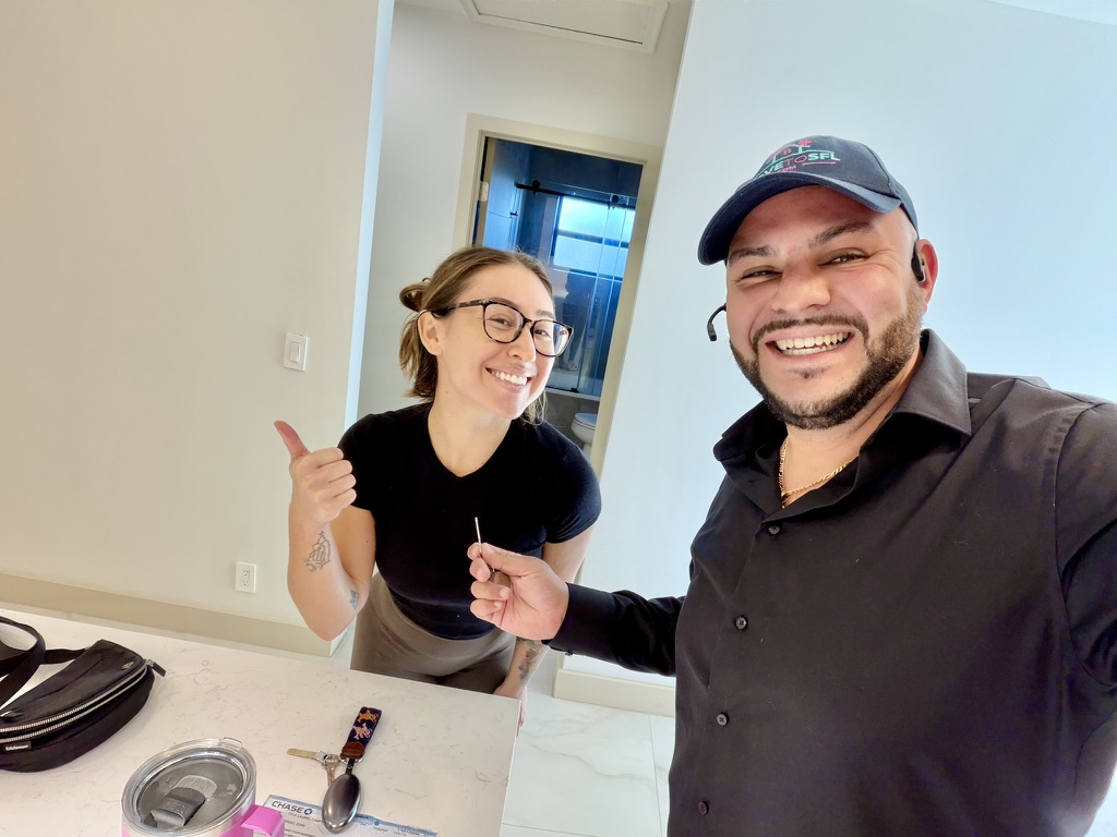 Jacob Edri with happy client 6