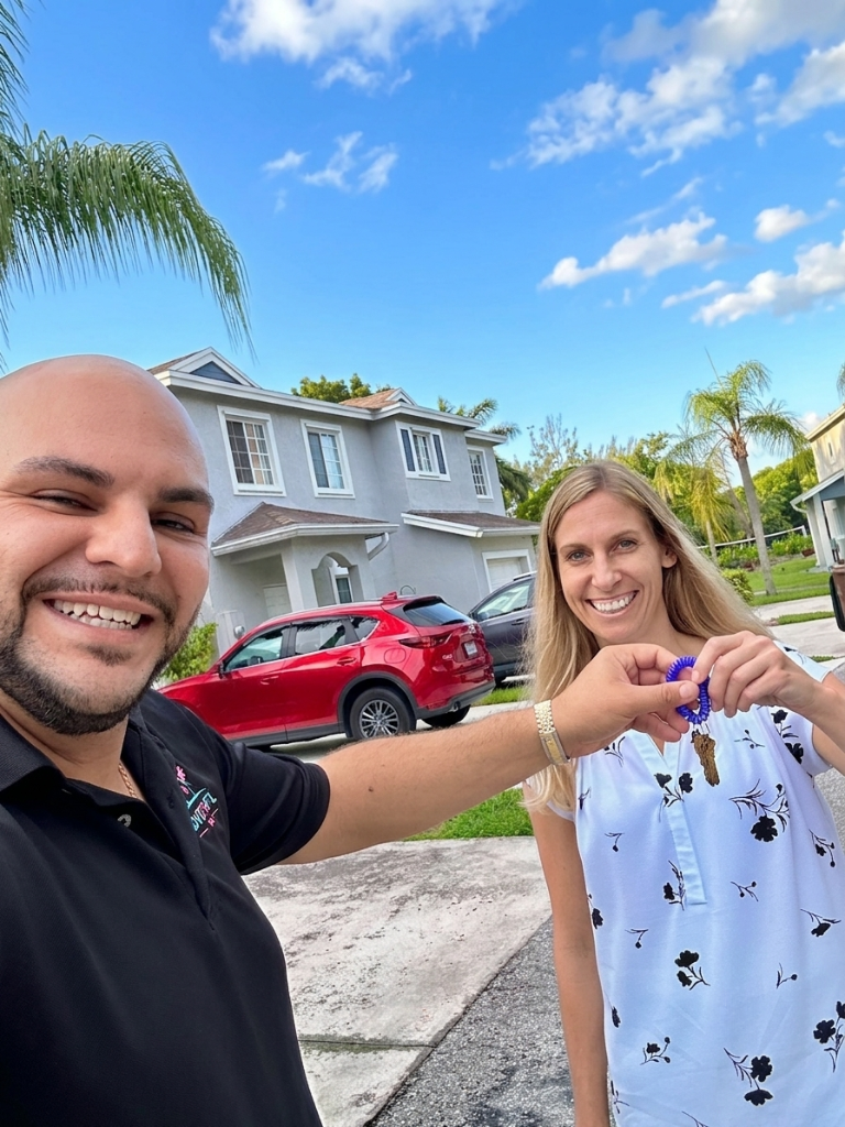 Jacob Edri with happy client 8