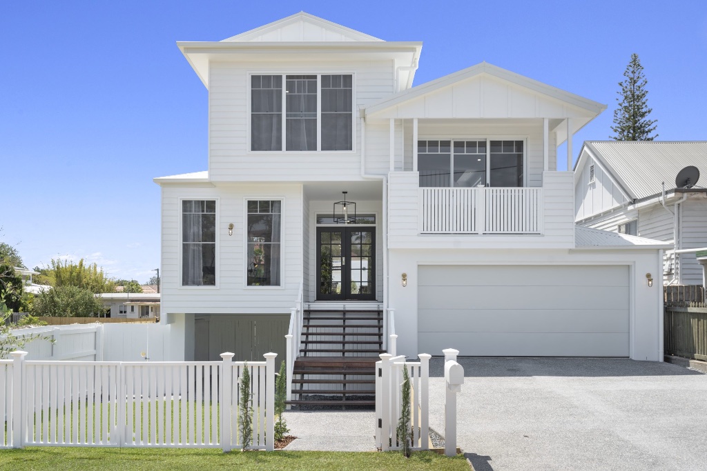 Watson Street — Hamptons facade with white picket fence