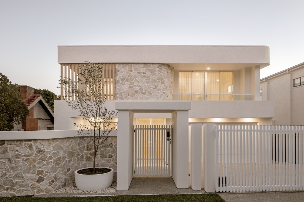 Holland Park — exterior facade at dusk