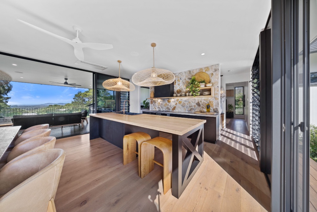 Tinbeerwah Road — kitchen with timber benchtop