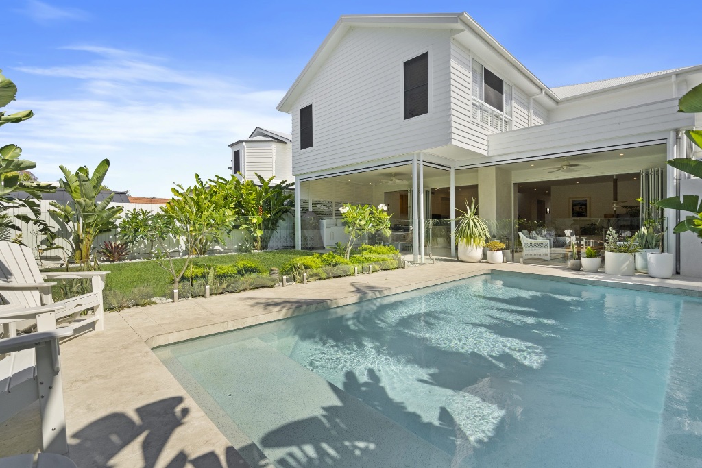 Bayview Street — pool and rear exterior
