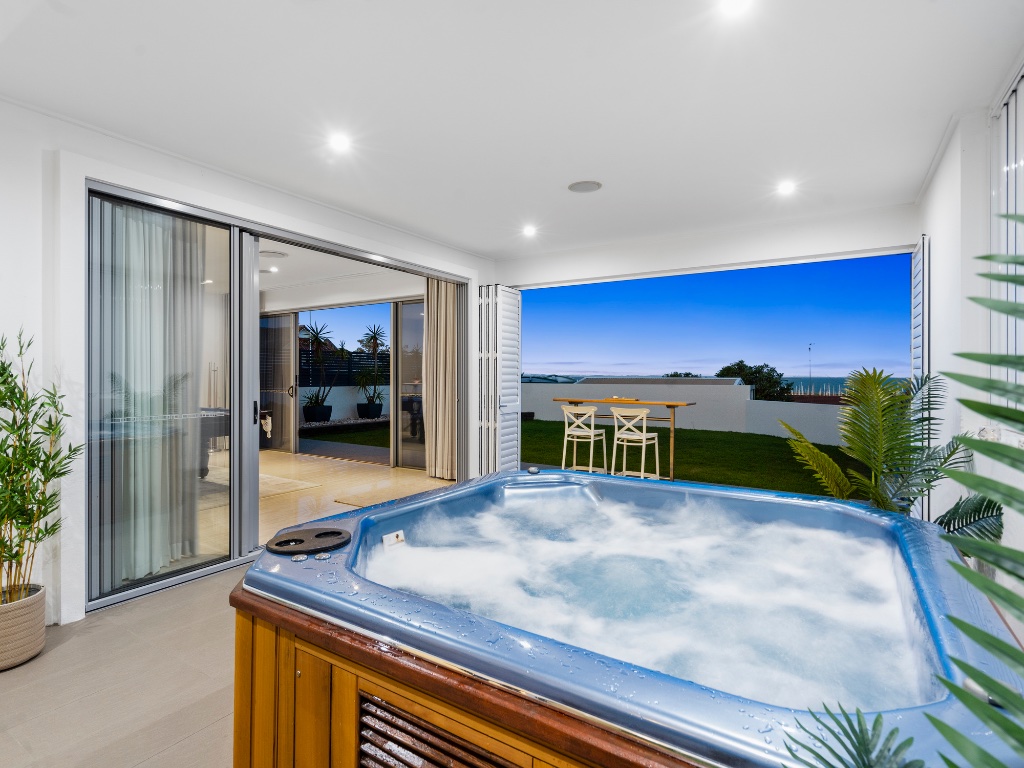 Oceana Terrace — enclosed spa with ocean and marina views
