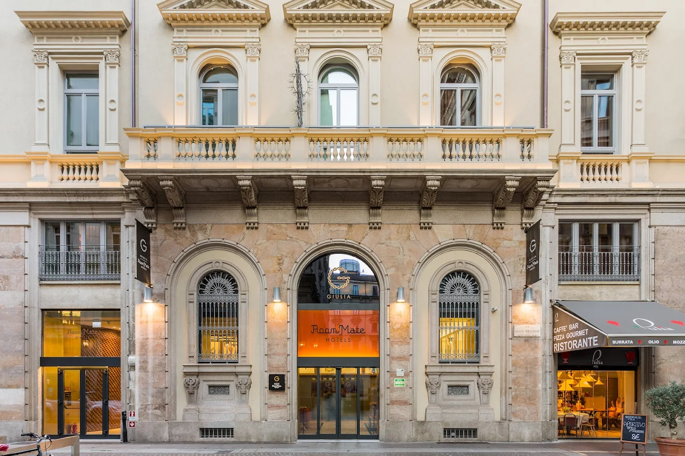 Milan design hotel lobby