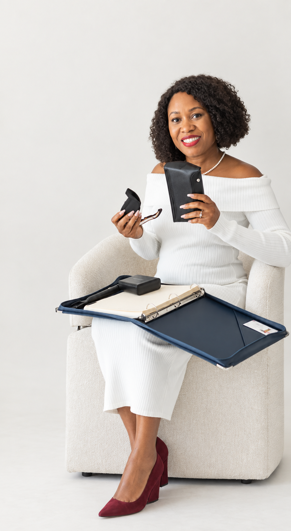 Founder holding the Redeem Custom Corporate Compliance & Business Readiness Kit