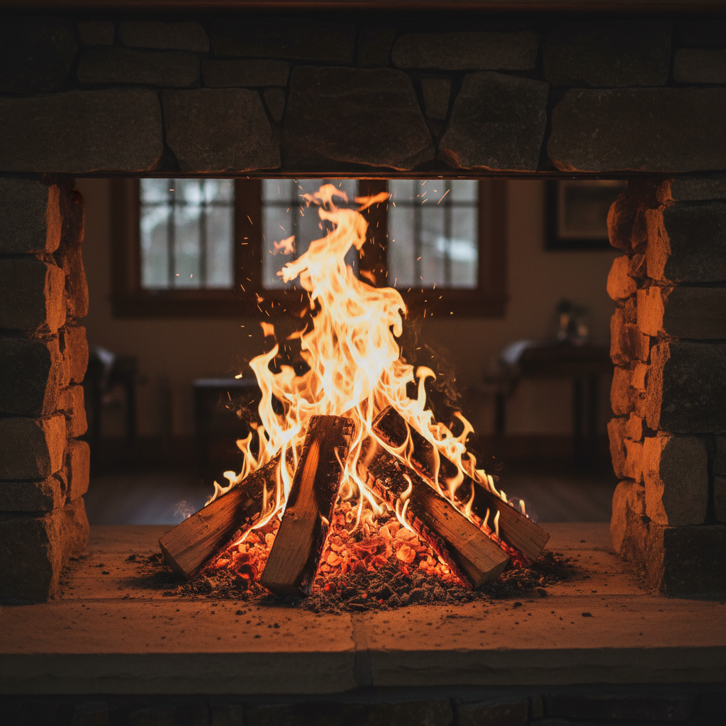 Firewood burning