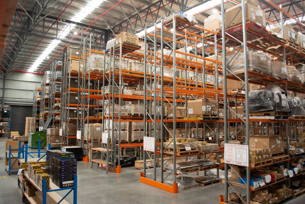 Tough Dog team at work in warehouse