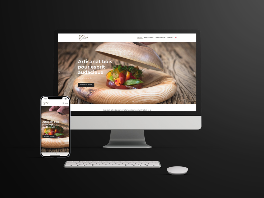 Site internet Gouj — réalisation e-ssentiel agence web Saint-Malo