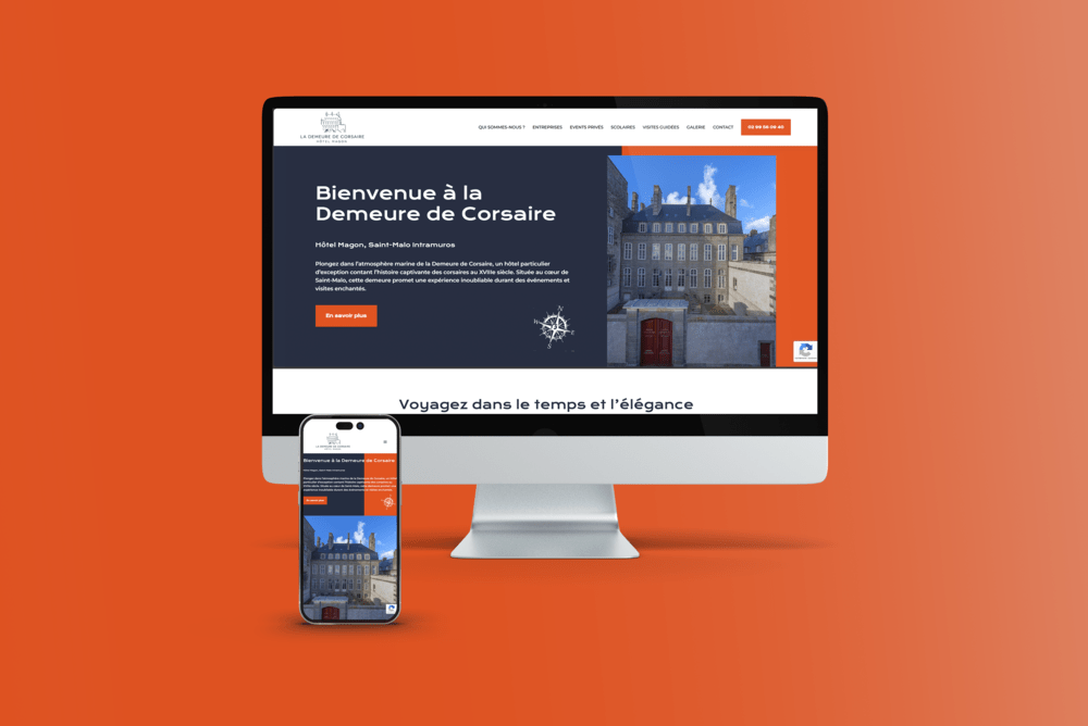 Site internet La Demeure de Corsaire — réalisation e-ssentiel agence web Saint-Malo