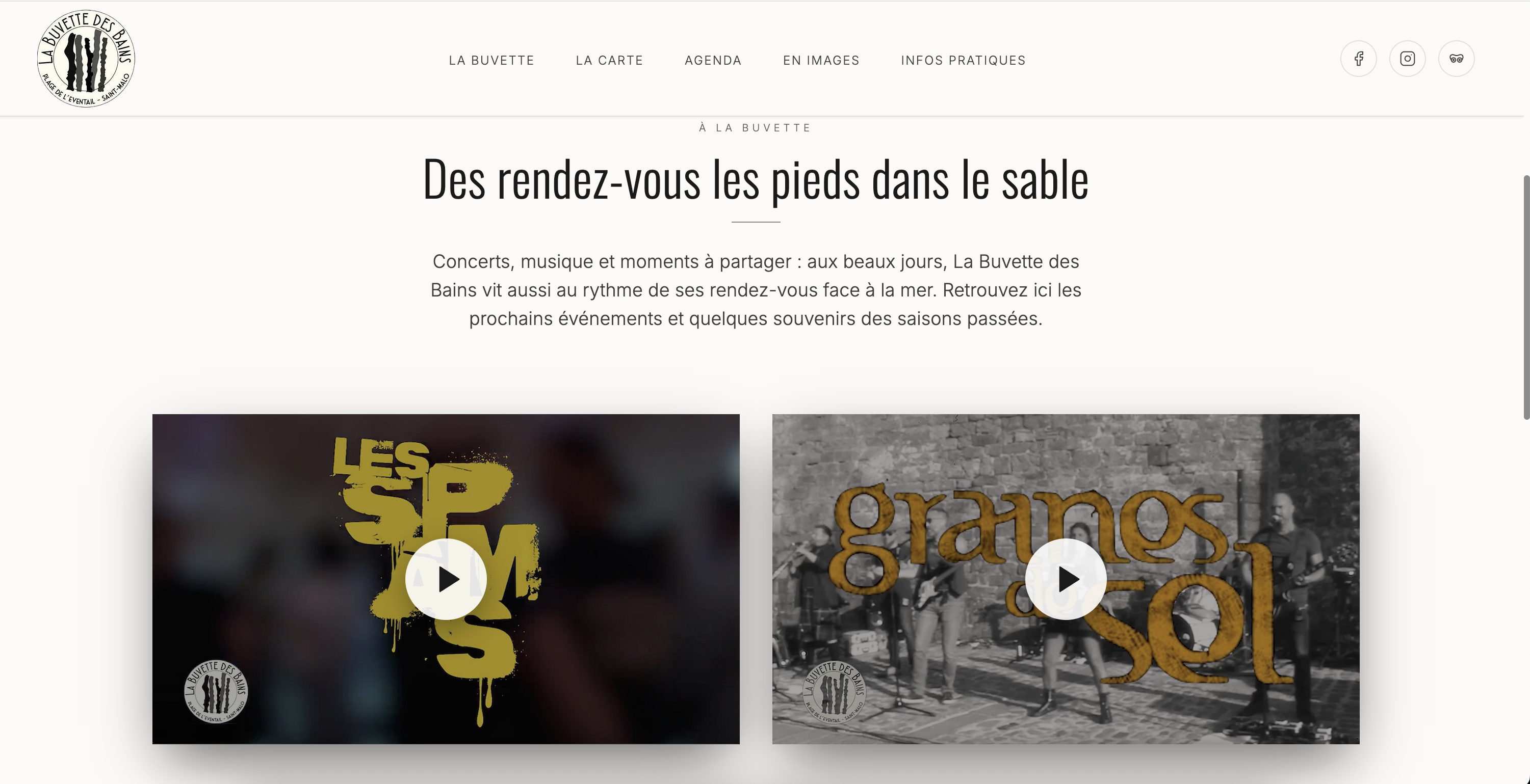 La Buvette des Bains — concerts et programmation musicale
