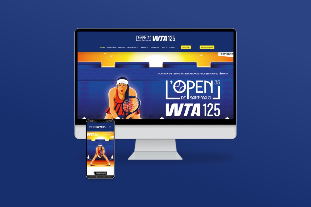Site internet L'Open 35 de Saint-Malo — réalisation e-ssentiel agence web Saint-Malo