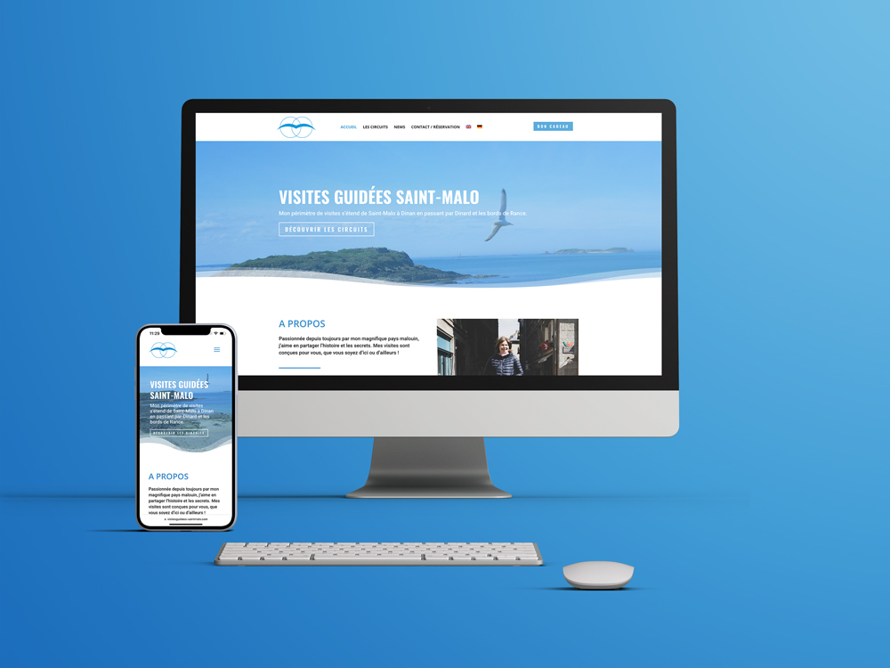 Site internet Visites Guidées Saint-Malo — réalisation e-ssentiel agence web Saint-Malo