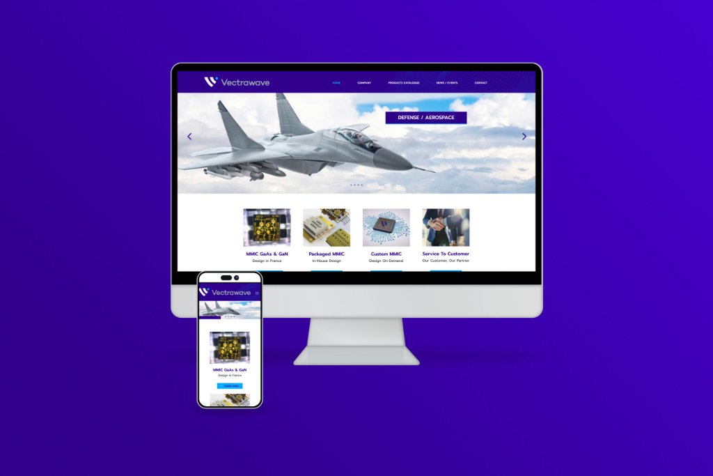 Site internet Vectrawave — réalisation e-ssentiel agence web Saint-Malo
